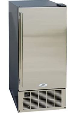 Stainless Steel Undercounter Ice Maker with Freezer